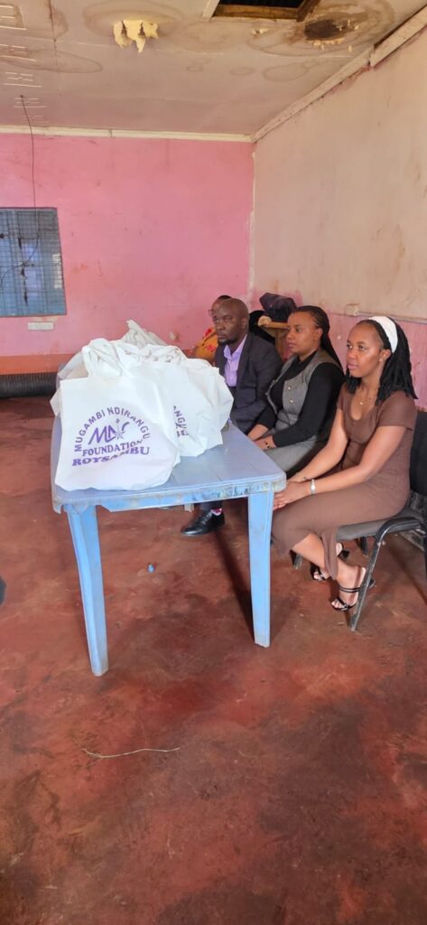 Student receiving a uniform