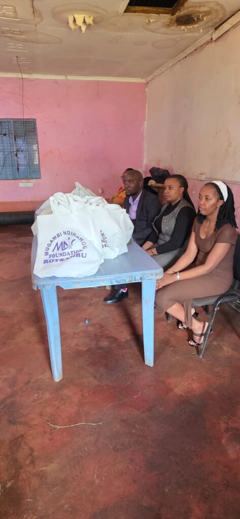 Student receiving a uniform